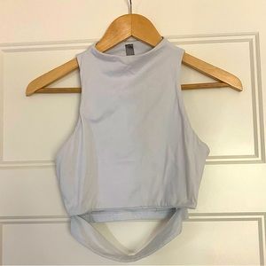 White Fitted Crop Top